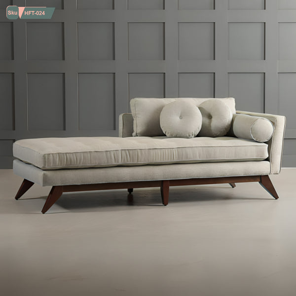 Natural Wood Chaise Lounge - HFT-024
