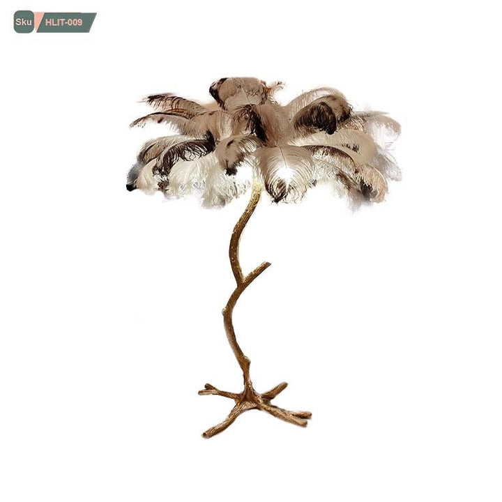 شجرة ريش نعام طبيعي ريش ميكس أبيض*أسود / المقاس الكبير - HLIT-009 - هوم ديكوريا