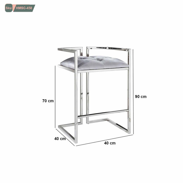 كرسي بار استانلس ستيل - HMSC-458 - هوم ديكوريا