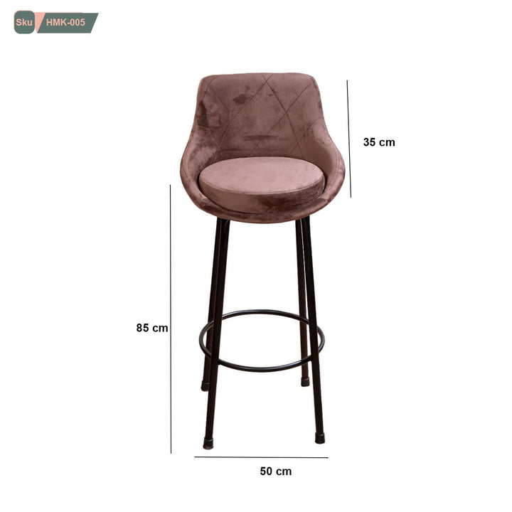 كرسي بار ثابت - HMK-005 - هوم ديكوريا
