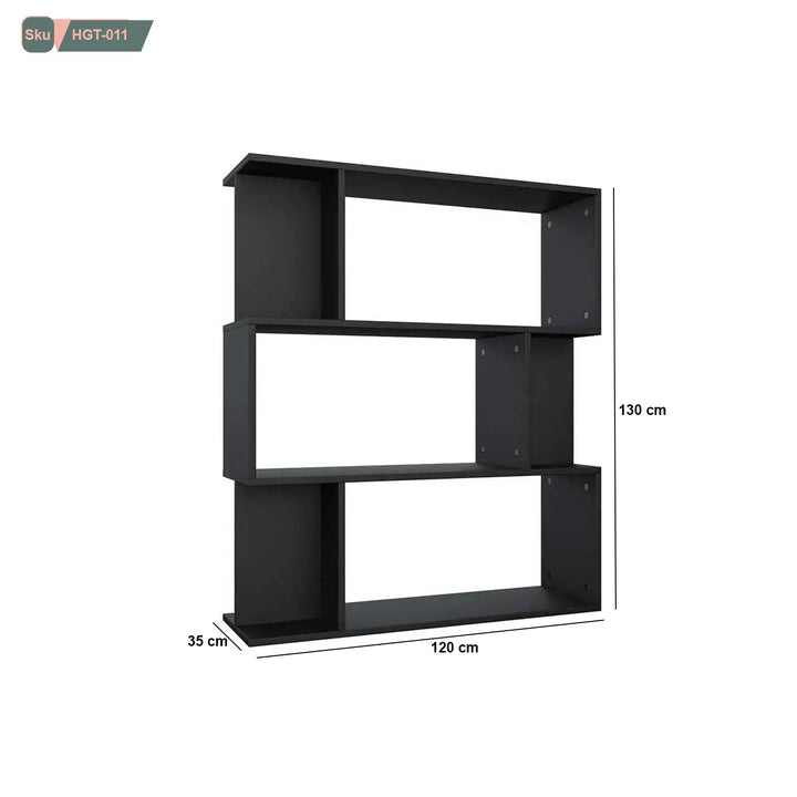 مكتبة خشب MDF - HGT-011 - هوم ديكوريا