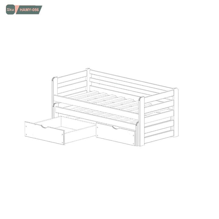 سرير اطفال خشب طبيعي - HAMY-056 - هوم ديكوريا