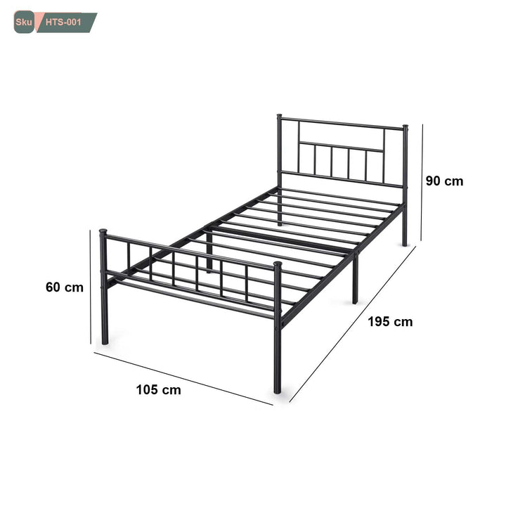سرير اطفال معدني بدهان اليكتروستاتيك - HTS-001 - هوم ديكوريا