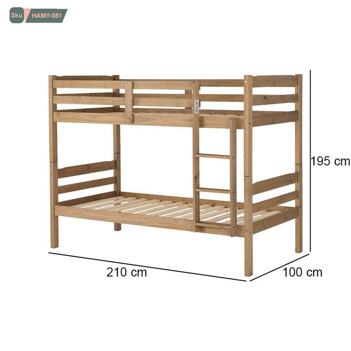 سرير دورين خشب طبيعي - HAMY-051 - هوم ديكوريا