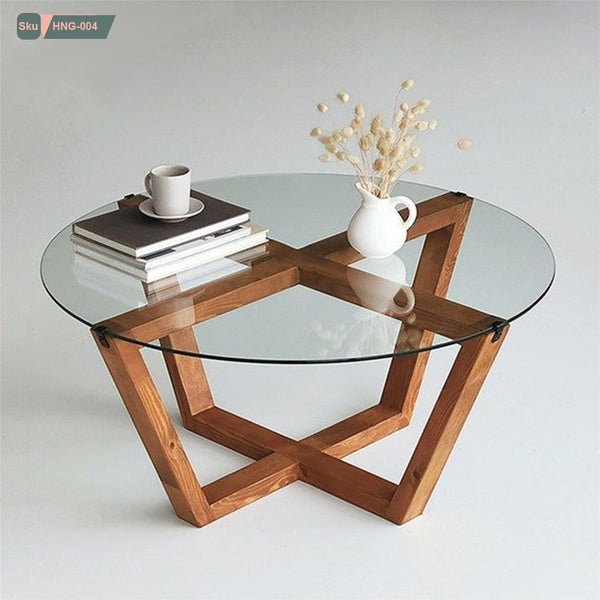 Natural wood coffee table - HNG-004